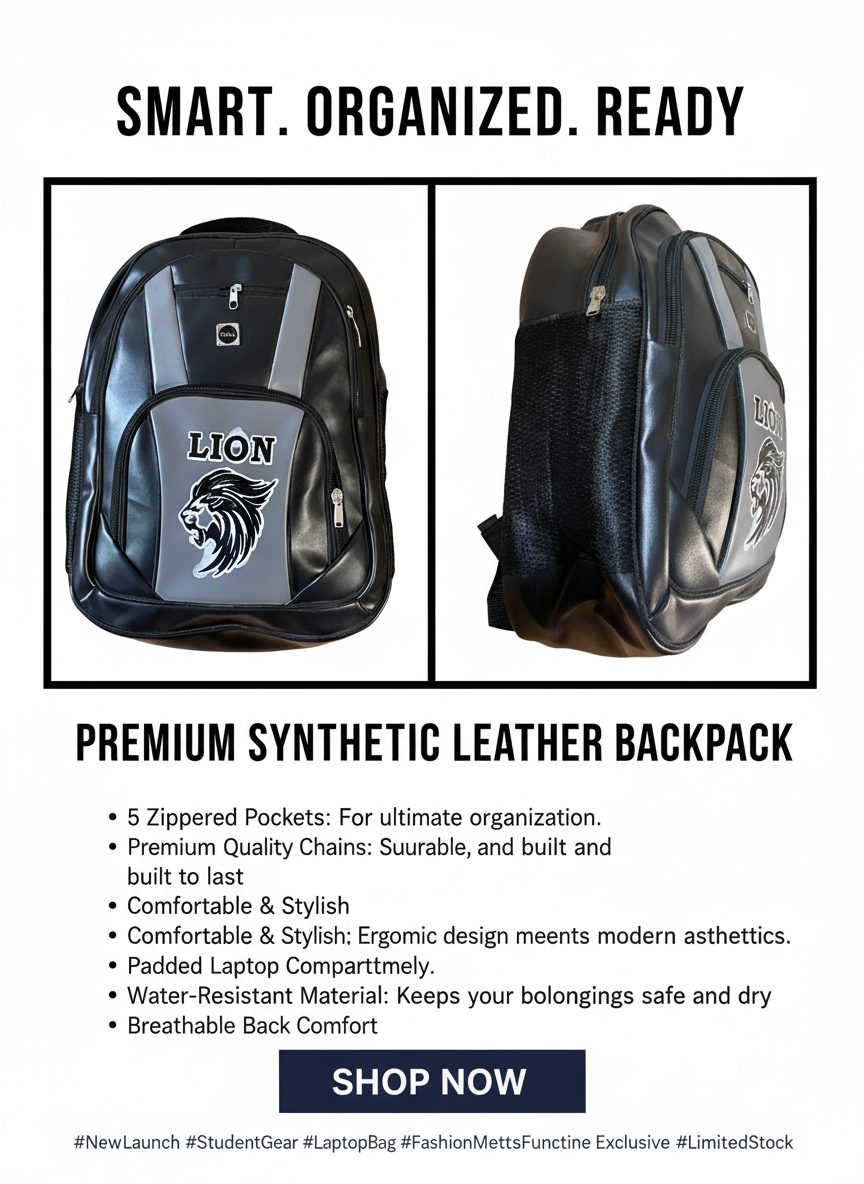 Lion premium Backpack(Bag)