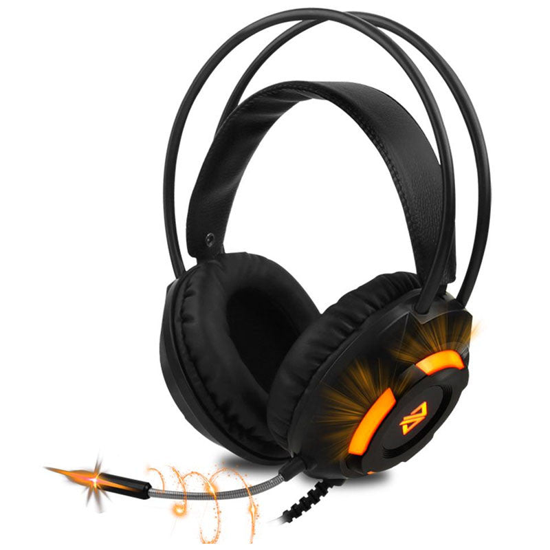 Ajazz AX120 7.1 USB Gaming Headset β Surround Sound, Noise Cancelling Mic, RGB Headphones for PC & Laptop in Pakistan