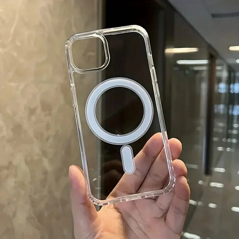 Premium MagSafe Transparent iPhone Cover – Sleek Protection for All iPhone Models