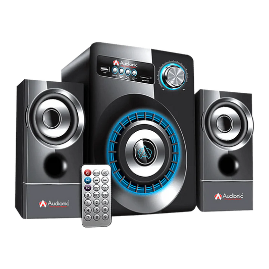 Bluetooth 2.1 Multimedia Speaker System with Subwoofer, USB & Remote Control – 10W+3Wx2