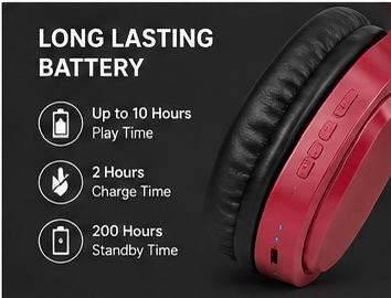 Varni Super Star Wireless Headset VR-B01 – Bluetooth Headphones with Mic, TF Card, 15H Battery (Pakistan)