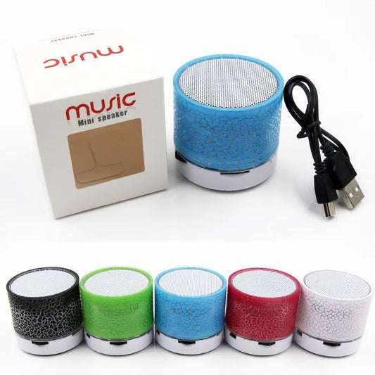 A10 Colorful LED Mini Wireless Loudspeaker with TF Card USB Stereo Audio Music Player